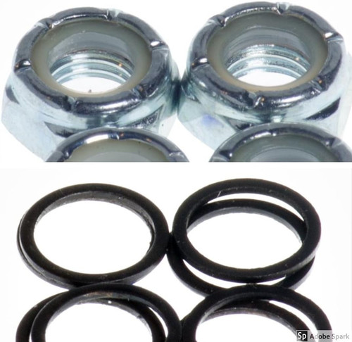 Skateboard truck axle washers - axle,
